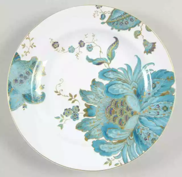 222 Fifth Eliza Teal Appetizer Plate 9469201