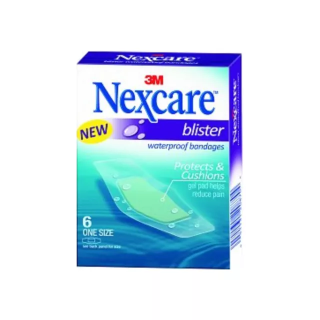 Nexcare Blister Waterproof Bandages, One Size 6 ea