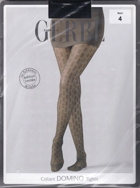 Collant Fantaisie GERBE Empreinte Coloris Dune - Taille 1 (8½) - 20 Deniers - Neuf Avec étiquettes