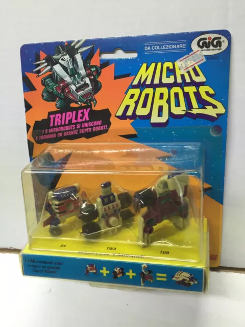 Galoob Micro Machines Z-Bots ZBots TRIPLEX SET di 3 ROBOTS #3 MOC, 1993