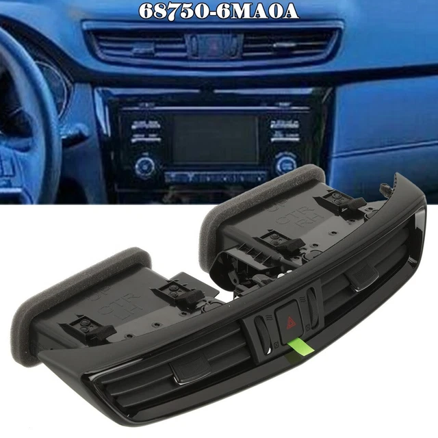 Nessun cruscotto centrale presa d'aria montaggio auto black accessori interni parte