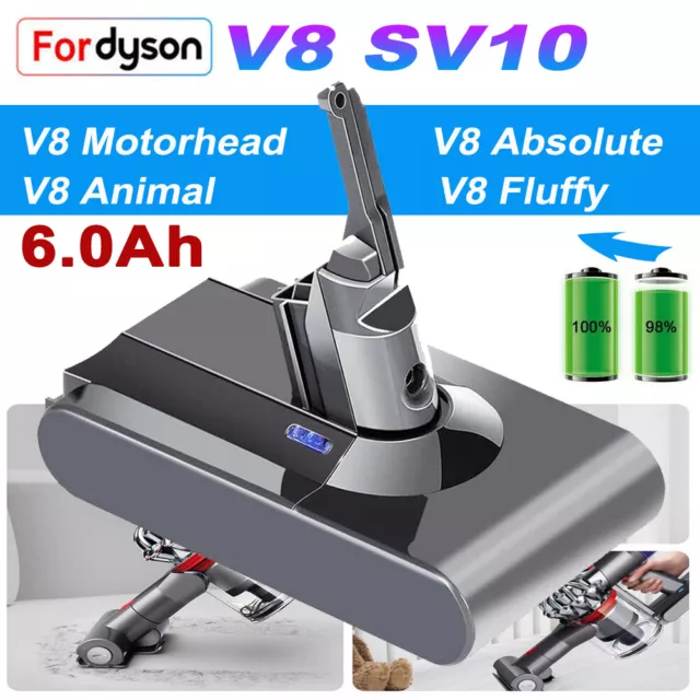 6400mAh For Dyson V8 Battery Animal Absolute Fluffy Cordless Vacuum Cleaner  UK 2Pack