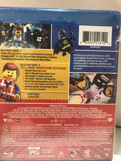 📀 The Lego Movie‼️Special Edition (Blu-Ray DVD) NEW‼️ 2