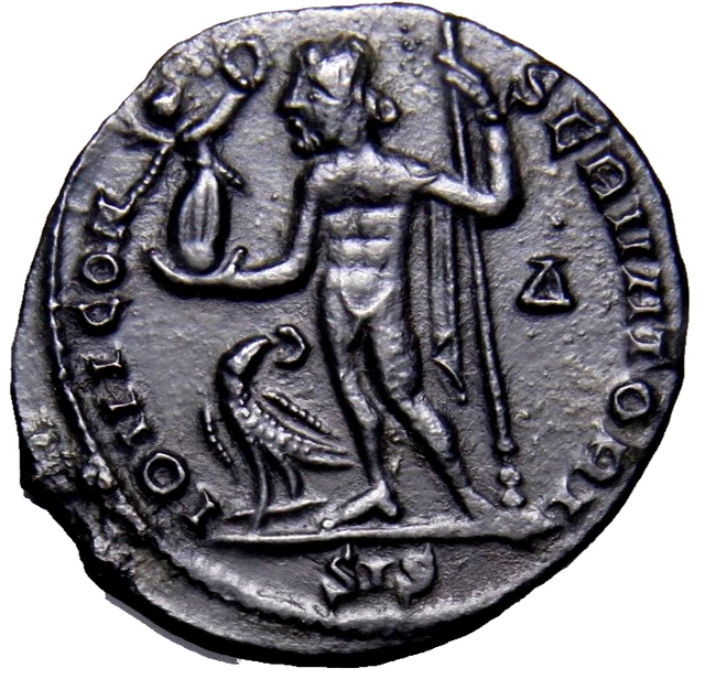CERTIFIED Authentic Ancient Roman Coin EF / AU Constantine I LARGE SIS Genius