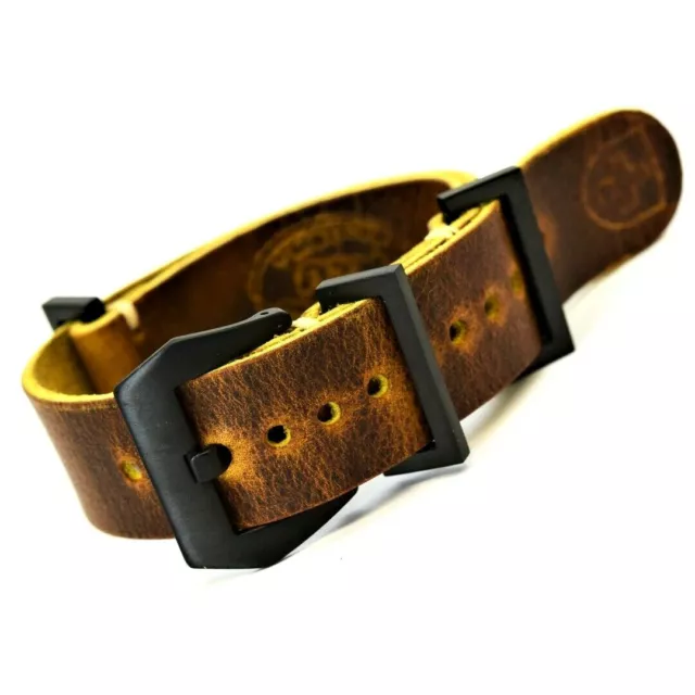 NATO CINTURINO PER orologio Zulu strap artigianale militare 18