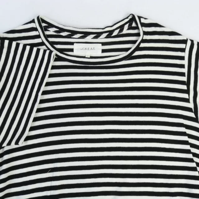 This Is The Great. Nautical Striped Jersey Knit Ss Crew Neck Tee T-Shirt 3 L