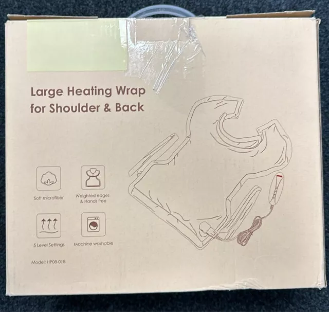 Electric Heat Pad Heating Pad for Neck Shoulder Pain Relief, Back Shoulder