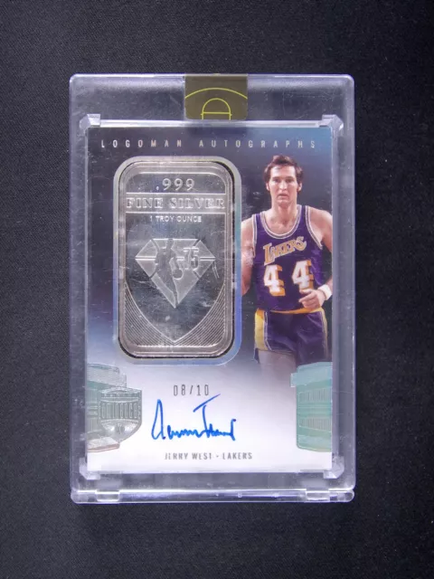 2021-22 Panini Eminence Jerry West Logoman Auto Silver NBA Logo /10