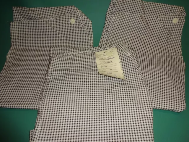 DDR Koch/Fleischer/Bäckerhosen 3 x stück Etikett Gr.56