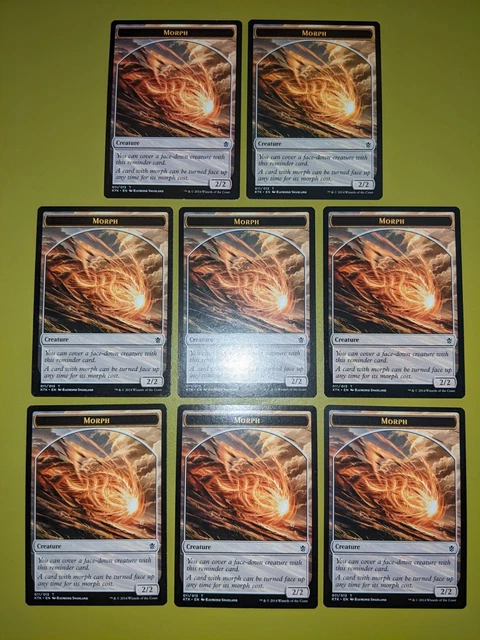 8 Morph Tokens Khans of Tarkir Magic the Gathering MTG 8