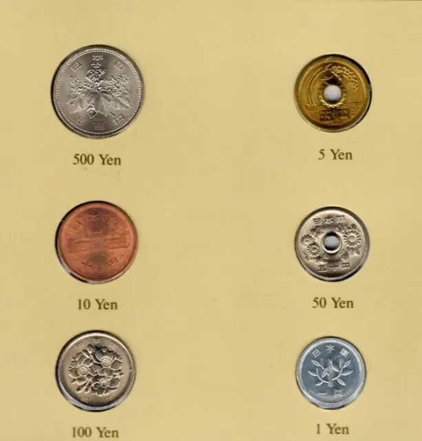 Coin Sets of All Nations Japan 1980-1984 UNC 10,500 Yen 1984 100 Yen 1981 3