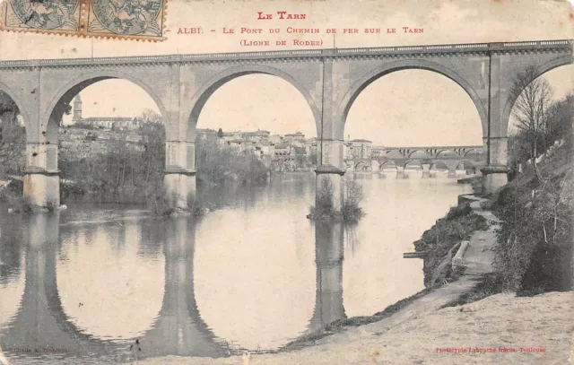 ALBI - Le Pont du Chemin de Fer sur le Tarn - (ligne de Rodez)