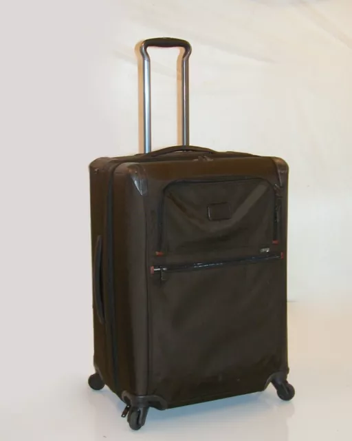 TUMI Alpha 2 Short Trip 26" Expandable 4 Wheeled Spinner ~22064 Brown *Ret: $875