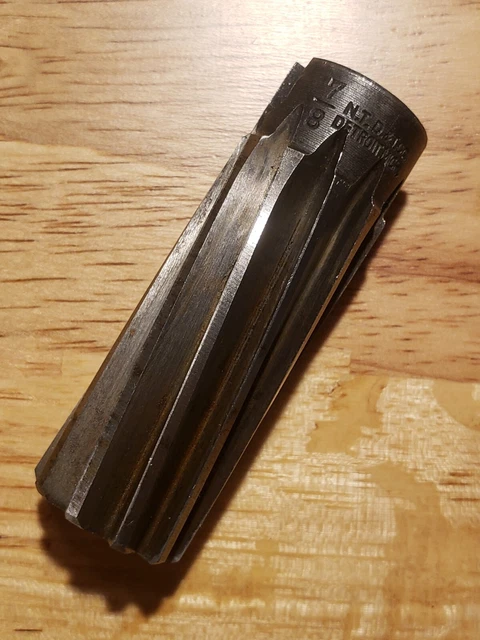 7/8" Spiral Shell Reamer for #5 Arbor, Very Sharp - Made in USA