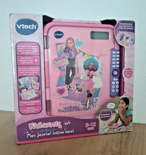 KidiSecrets 365 - Mon journal intime vocal - 5 - 12 ans rose - Vtech