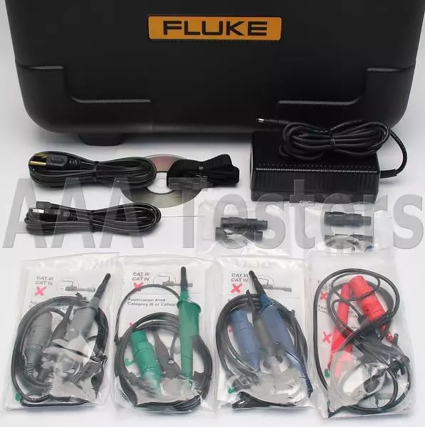 Fluke 190-504 Scopemeter 5GS/S 4 Canale 500MHz Oscilloscopio 190 504 3