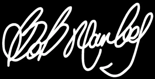 Bob Marley Signature Vinyl Decal Sticker Autograph rock & roll reggae