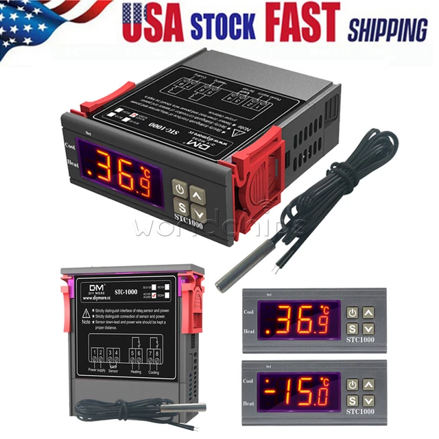 STC1000 AC110220V DIGITAL Display Temperature Controller Thermostat
