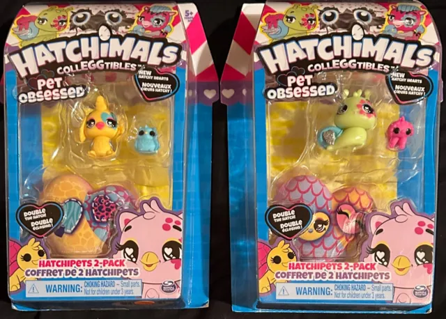 Hatchimals Colleggtibles Pet Obsessed 2-Packs Lot