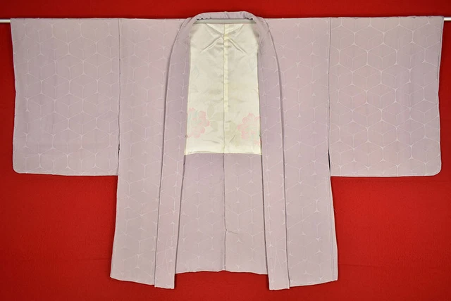 Vintage Japanese Kimono Silk Antique BORO HAORI Kusakizome Dyed/B477/580