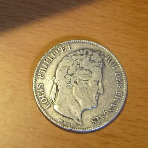 1 Pièce FRANCE 1833 B  5 FRANCS ARGENT louis philippe  1 SILVER COIN Bon ETAT