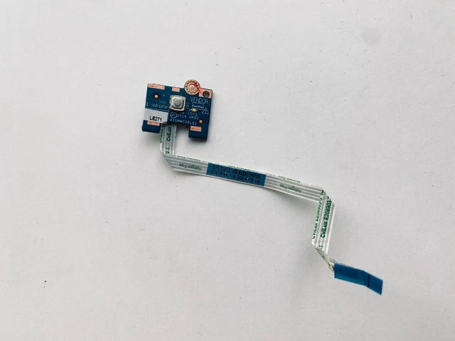 HP PROBOOK 450 G2 Laptop Power Button Board With Flex Cable LS B181P 9 