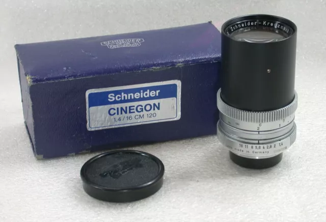 Schneider CINEGON 16mm F1.4 Lens C Mount No. 13423134