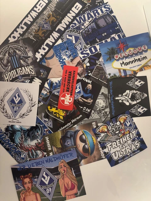 Mannheim Fan Sticker 'Ein Leben Lang' - 100x Wetterfeste Aufkleber Für Echte Fans