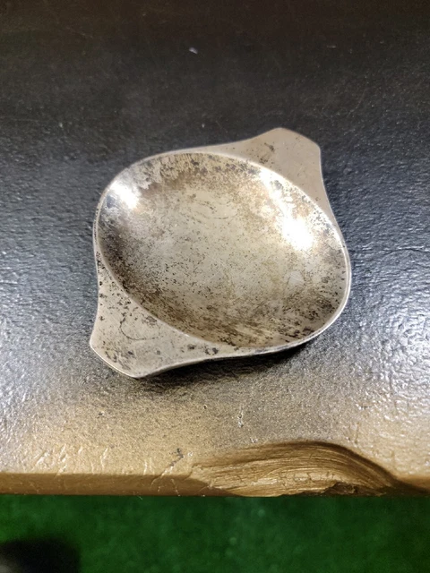 Designer Georg Jensen MCM Danish Sterling Silver Mini Dish Plate Ashtray 84grams