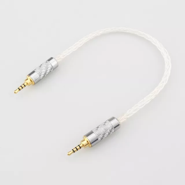 Sterling Silber Audio Männlich Adapter Kabel AUX Kabel Connector Plug Optional