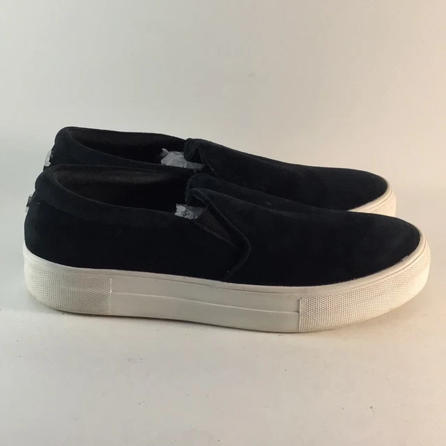 Steve Madden Gills suede shoes slip on sneakers black size 8 M