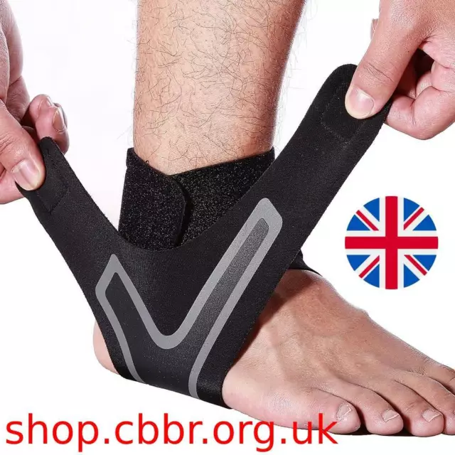 Cheville Attelle Support Compression Réglable Haut Élastique Bandage de Pied