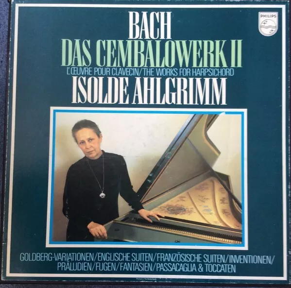 Bach, 10 LP-Box, LPs wie neuwertig, Isolde Ahlgrimm, Cembalowerk Vol.  II, rare