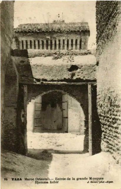 CPA AK Taza - Entree de la Grande Mosquee Djemma Kebir MAROC (963850)