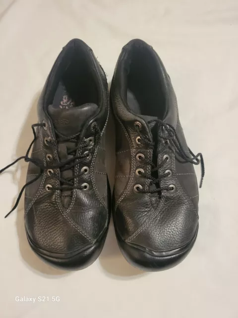 Keen Womens Size 11 Presidio Black Leather Outdoor Walking Shoe