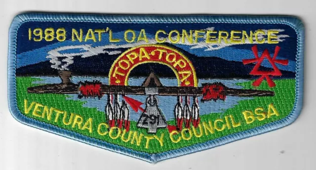 OA 291 Topa Topa 1988 NOAC Flap LBL Bdr. Ventura County CA [FBL-1990]