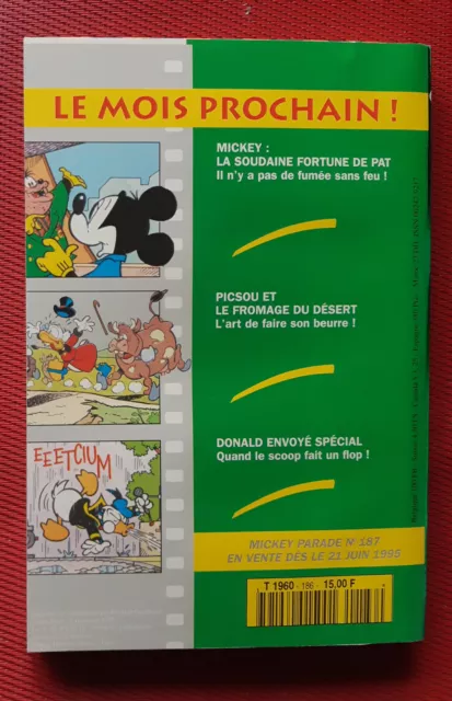 Mickey Parade N°186 - Année 1995 - Jeux non faits - Neuf 2