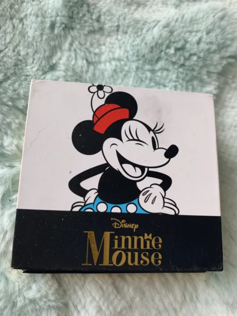 NWT ($70) Minnie Mouse Silver Plated Genuine Crystal~January Garnet Earrings $22