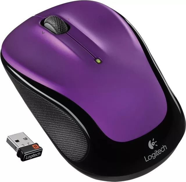 Logitech Wireless Mouse M325 with Designed For Web Scrolling  Vivid Violet