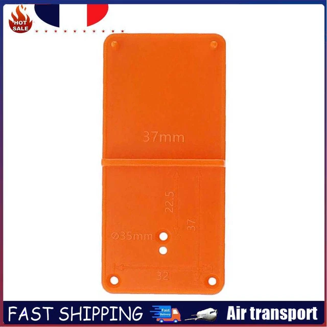 Woodworking Punch Hinge Drill Hole Opener Drill Bit Hole Tools (Orange)