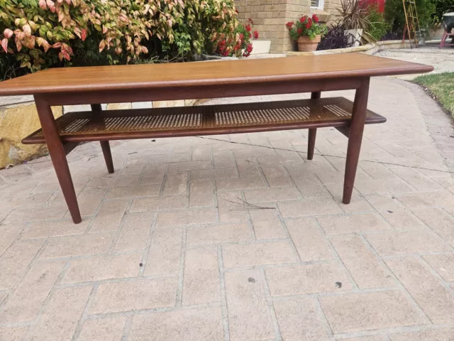 Retro Midcentury Parker Nordic Teak Coffee Table.