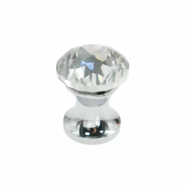 10Pcs Tiny 12Mm Knobs Crystal Pulls with Screw Wardrobe Cabinet Drawer Doolhouse 3