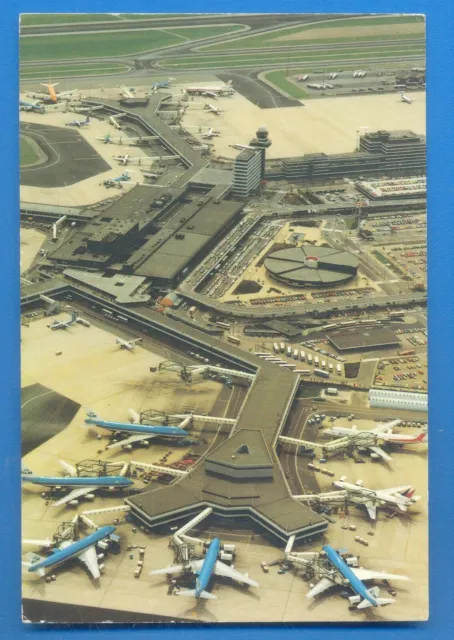 Amsterdam.international Airport Schiphol,Holland.postcard