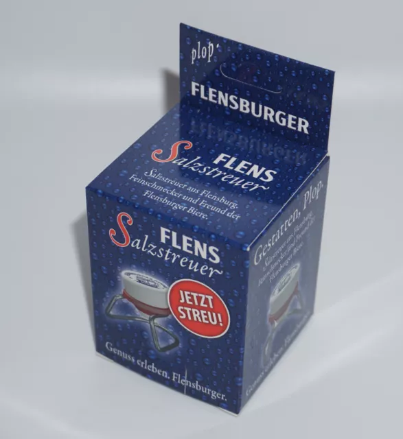 Flensburger Bier Beer Salzstreuer Bügelverschluss Würzen Grillen Essen Salz NEU