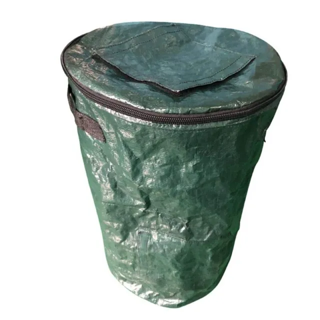 Papelera de compost plegable, bolsa de desechos de patio, hoja de jardín reutilizable de alta resistencia WasN3