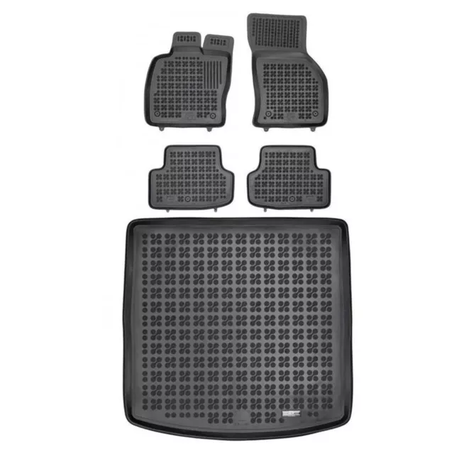 Satz Fußmatten und Matte für Seat LEON III (MK3) ST. oberer Kofferraumboden 2014