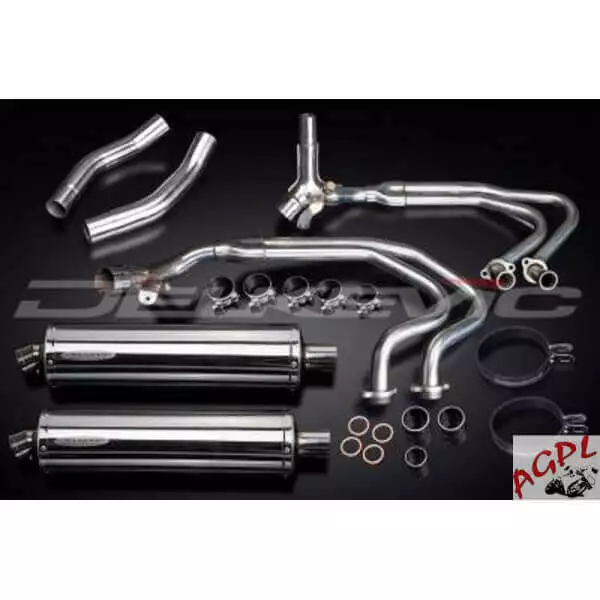 HONDA ST 1300 PAN EUROPEAN -02/17- LIGNE ECHAPPEMENT INOX OVALE 450 mm- DELK 2