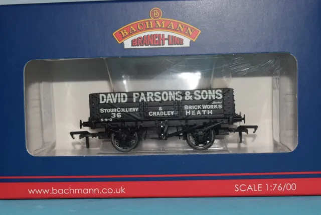 BACHMANN 5 Plank Wagon DAVID PARSONS & SONS  Vintage  OO GAUGE  BOXED