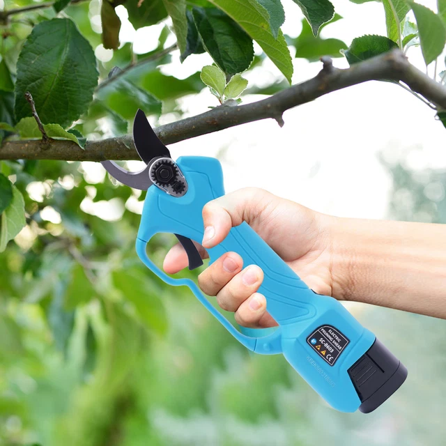 PRUNING SHEARS CORDLESS Electric Secateurs Garden Branch Pruner + 2