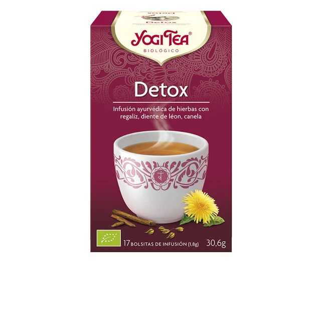 Compléments Alimentaires Yogi Tea unisex DETOX infusión 17 x 1,8 gr